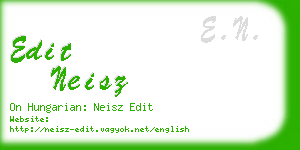 edit neisz business card